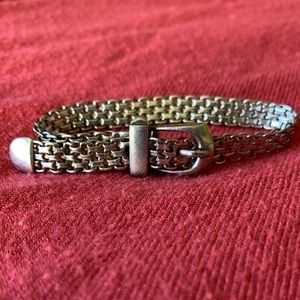 Sale! Buckle Bracelet- Sterling Silver 8.5” long